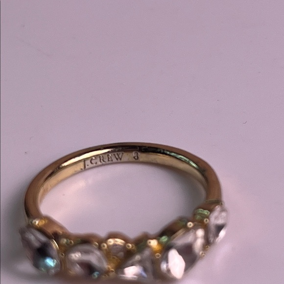 J. Crew Multi Rhinestone ring Size 8 - Picture 7 of 9